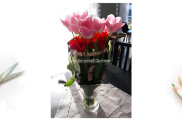 Mon bouquet de tulipes de La Torche s'épanouit !!!